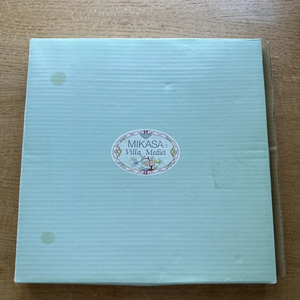 NIB New Mikasa Villa Medici Round Party Platter Oven To Table Serving Plate 14